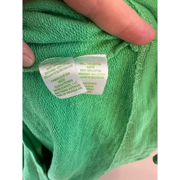 Lilly Pulitzer Womens Jasona Eyelet Long Sleeve Cabana Green Shift Dress Large - Picture 5 of 7